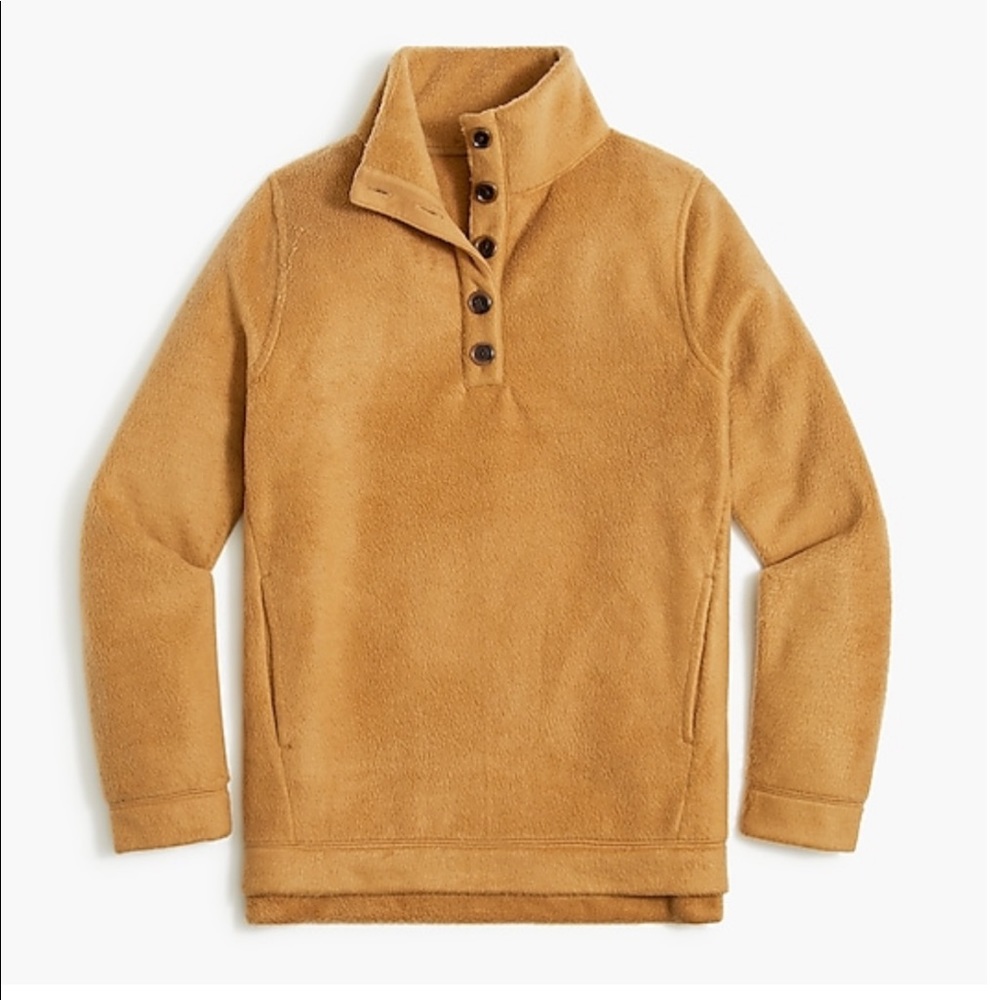 Sherpa button-front tunic